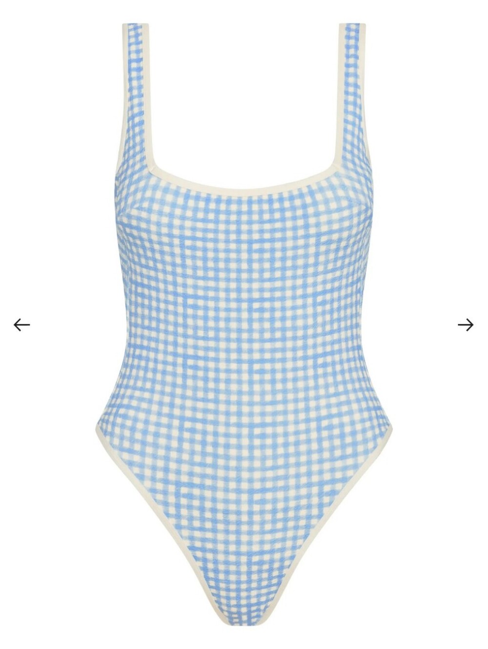 Monday Swimwear Corfu One Piece - Sky Gingham- M